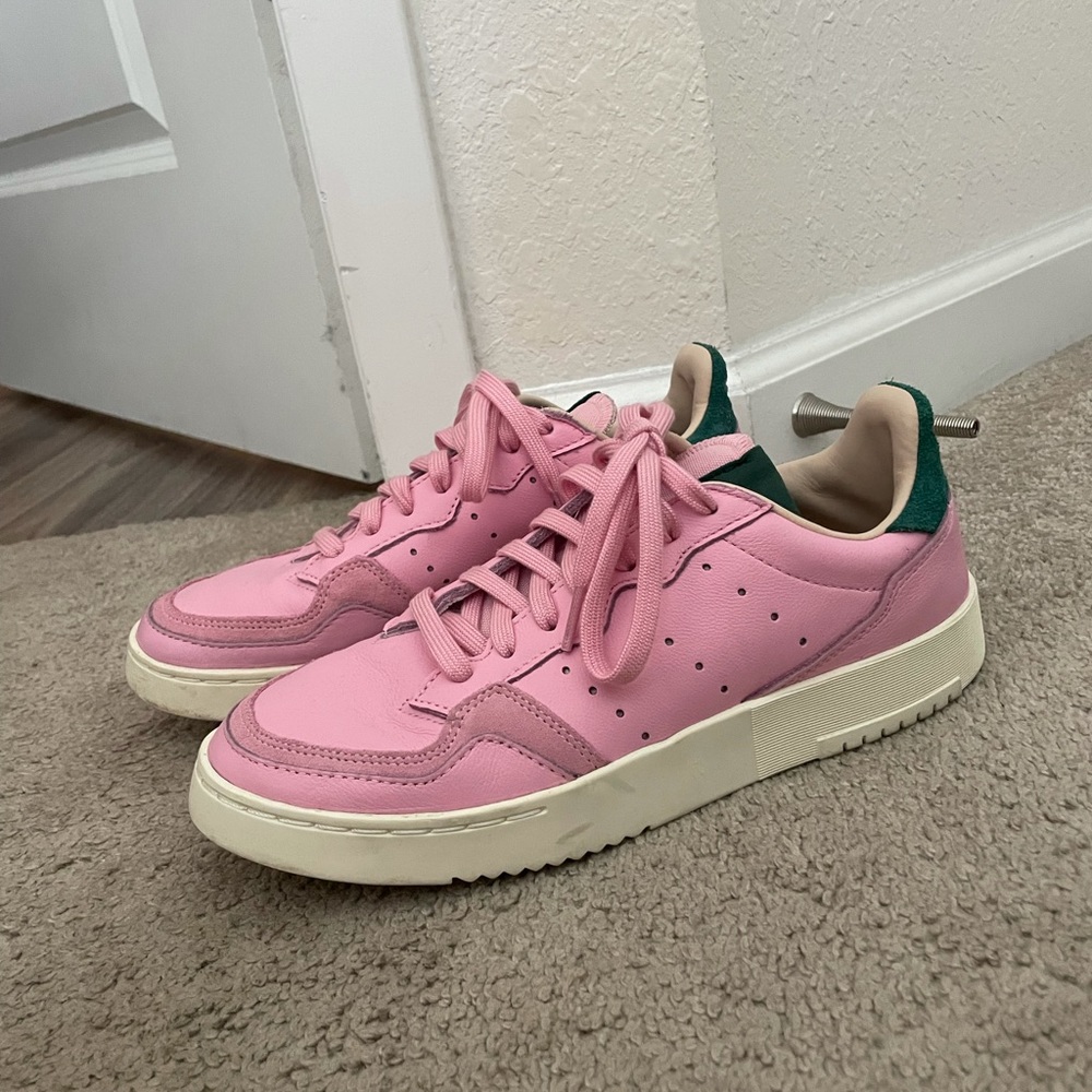 Pink adidas shoes
